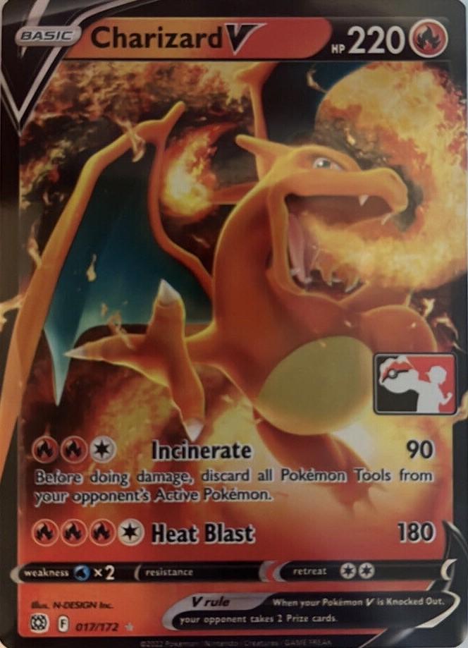 Brilliant Stars Charizard V [Prize-Pack] Pokémon card