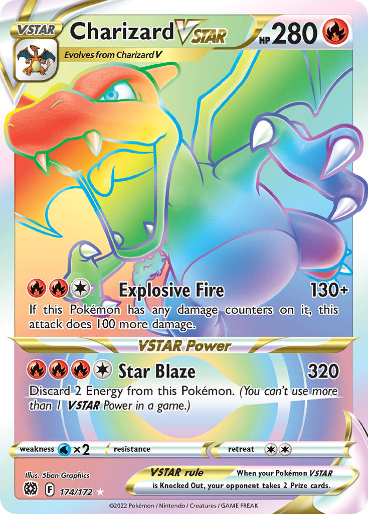 Brilliant Stars Charizard VSTAR Pokémon card