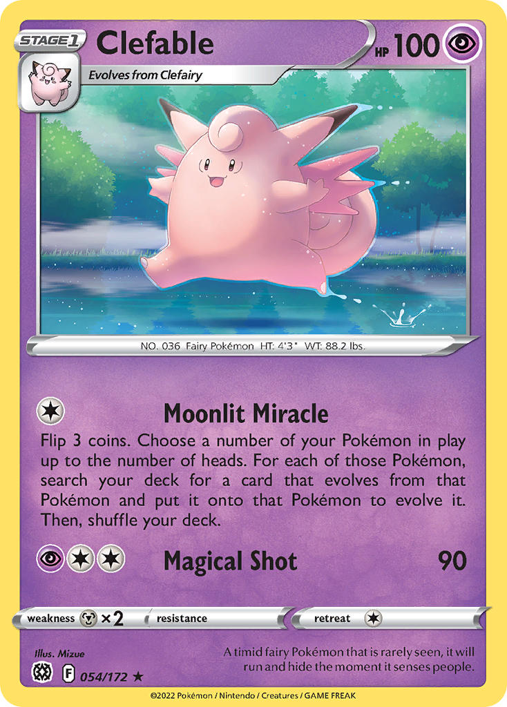Brilliant Stars Clefable Pokémon card