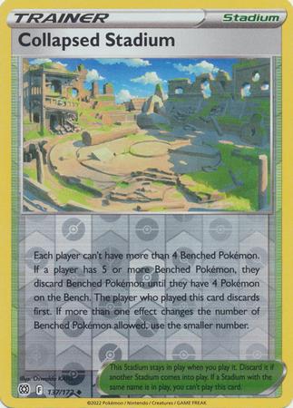 Brilliant Stars Collapsed Stadium [Reverse Holo] Pokémon card