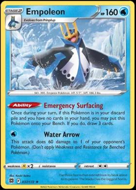 Brilliant Stars Empoleon [Holo] Pokémon card