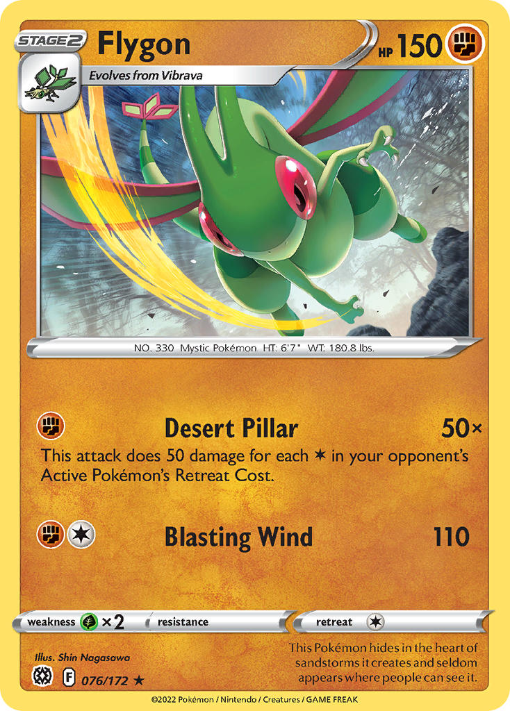 Brilliant Stars Flygon Pokémon card