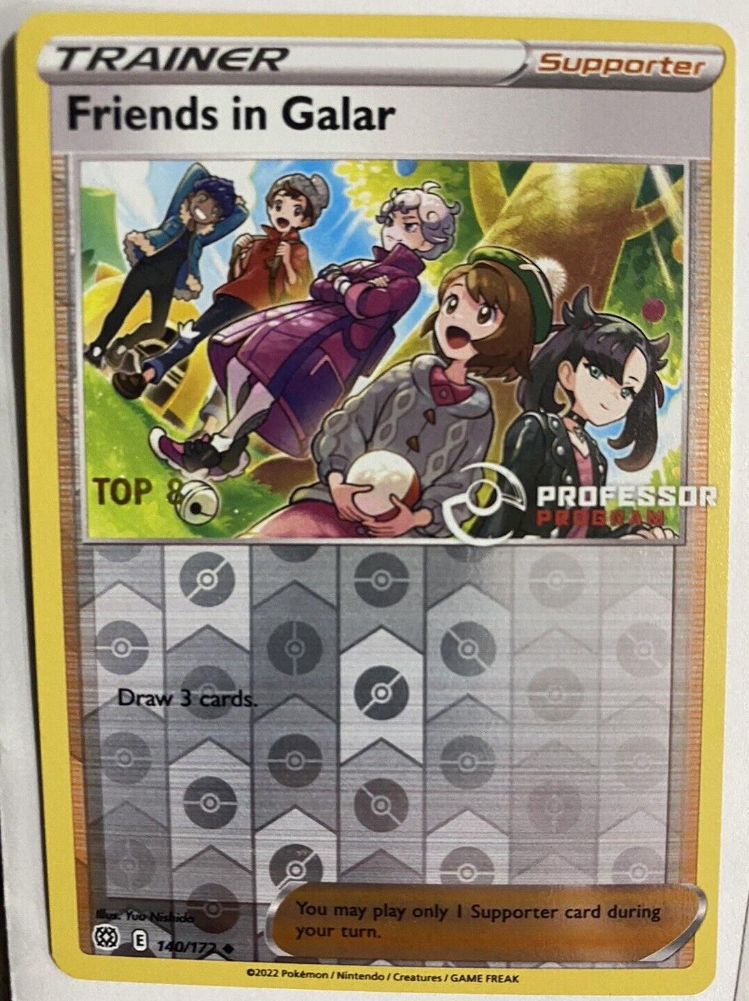 Brilliant Stars Friends in Galar [Professor-Program-Top-8] Pokémon card
