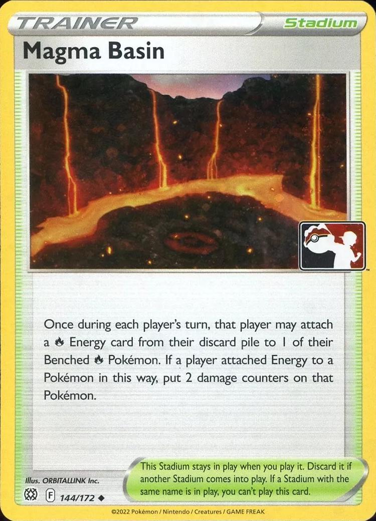 Brilliant Stars Magma Basin [Prize-Pack] Pokémon card