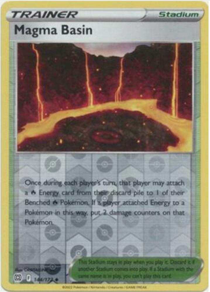 Brilliant Stars Magma Basin [Reverse Holo] Pokémon card