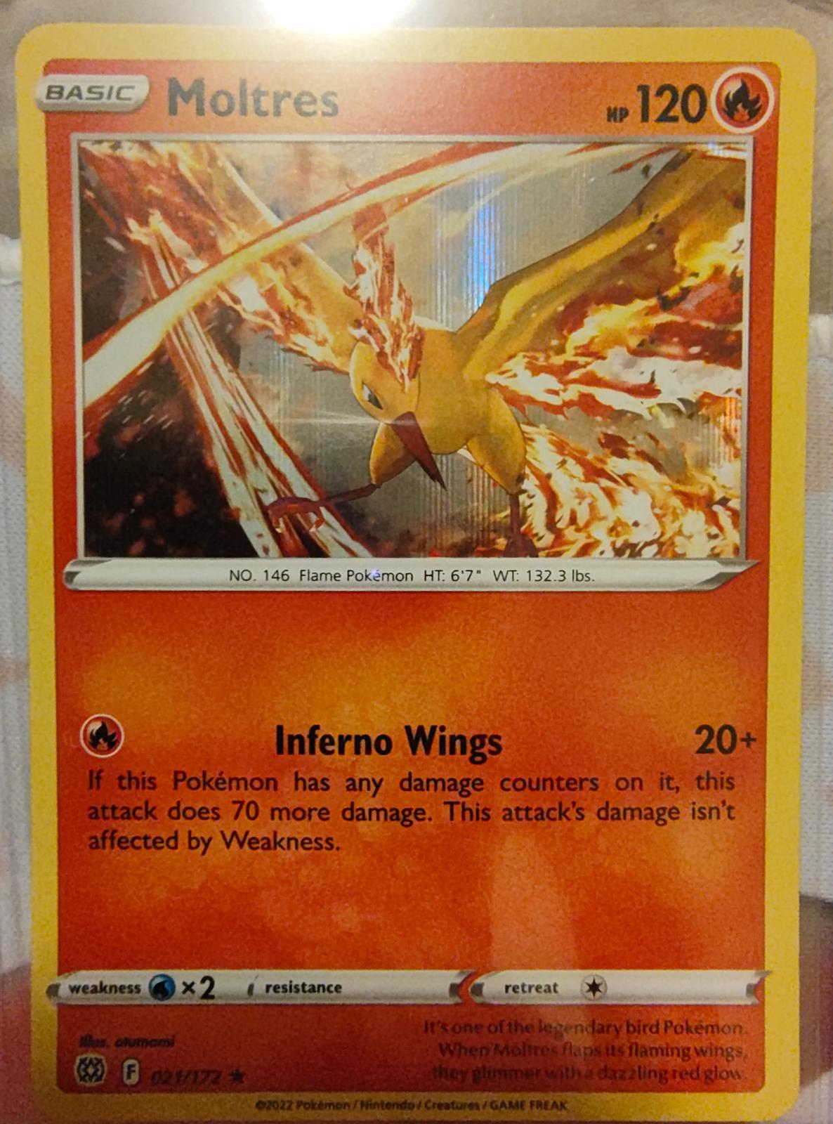 Brilliant Stars Moltres [Holo] Pokémon card