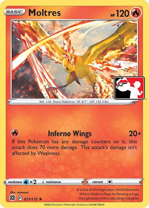 Brilliant Stars Moltres [Prize-Pack] Pokémon card
