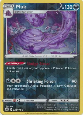 Brilliant Stars Muk [Reverse Holo] Pokémon card