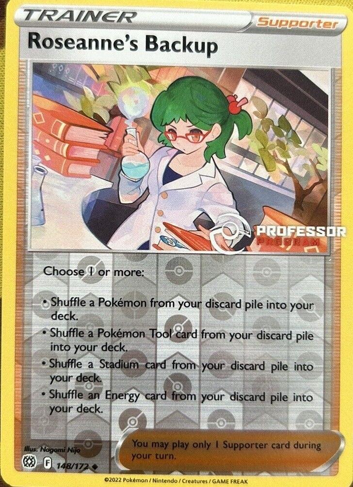 Brilliant Stars Roseanne's Backup [Professor-Program] Pokémon card