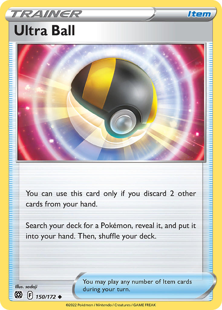 Brilliant Stars Ultra Ball Pokémon card