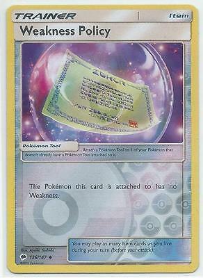 Burning Shadows Weakness Policy [Reverse Holo] Pokémon card