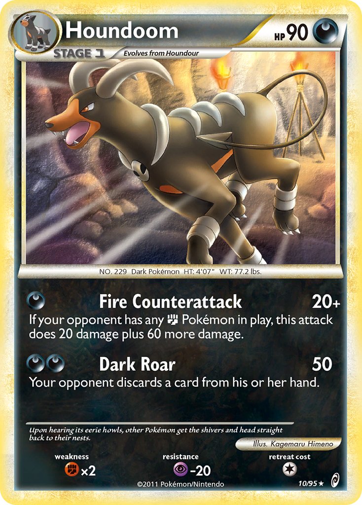 Call of Legends Houndoom Pokémon card