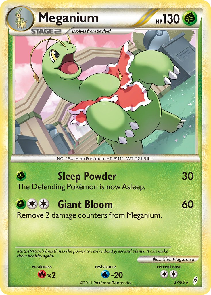 Call of Legends Meganium Pokémon card