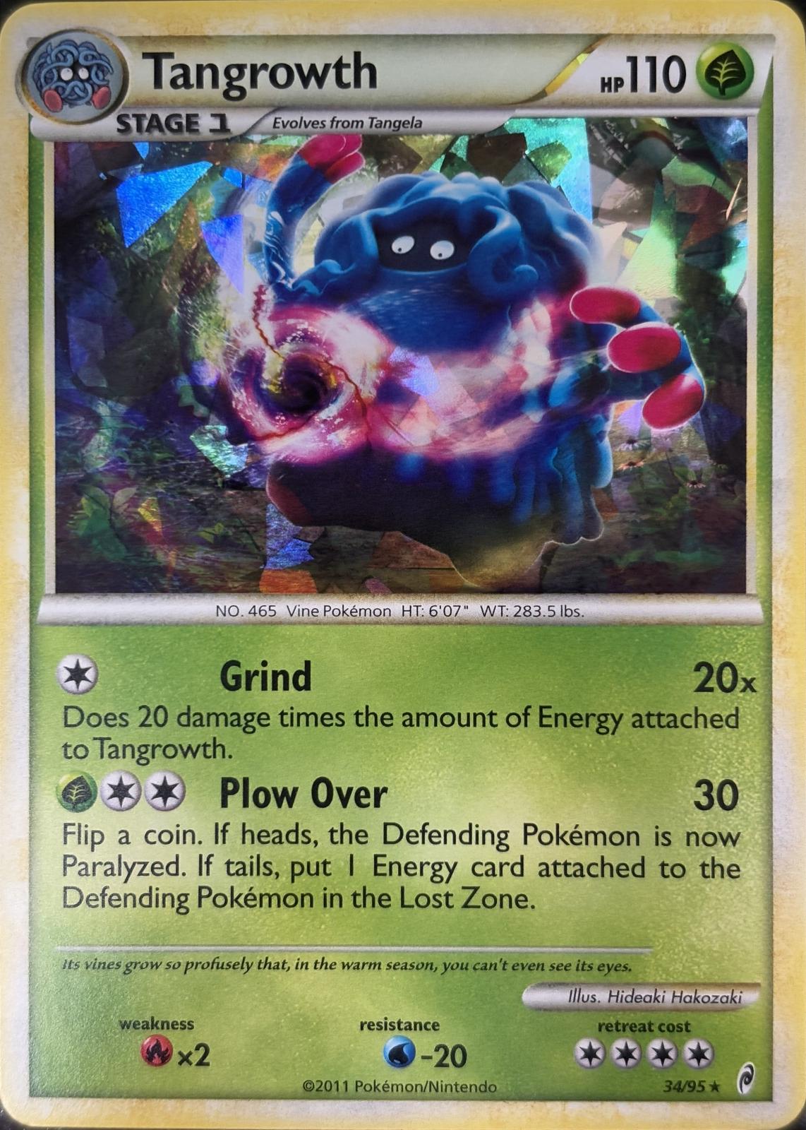 Call of Legends Tangrowth [Cracked-Ice] Pokémon card