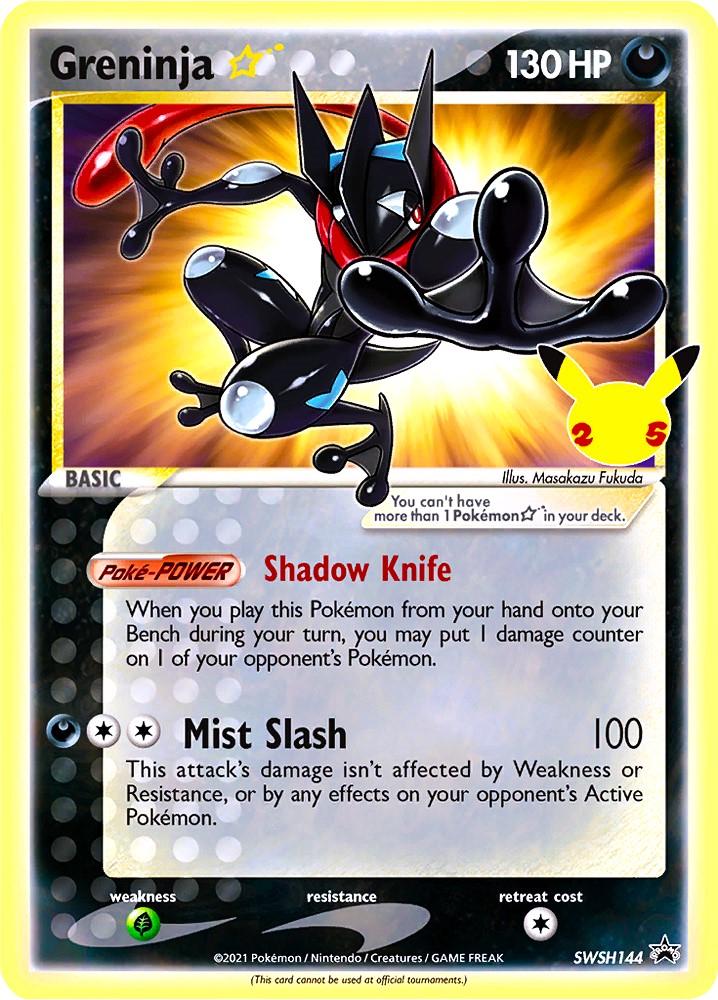 Celebrations Greninja [Gold-Star] Pokémon card