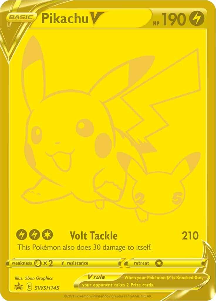 Celebrations Pikachu V Pokémon card