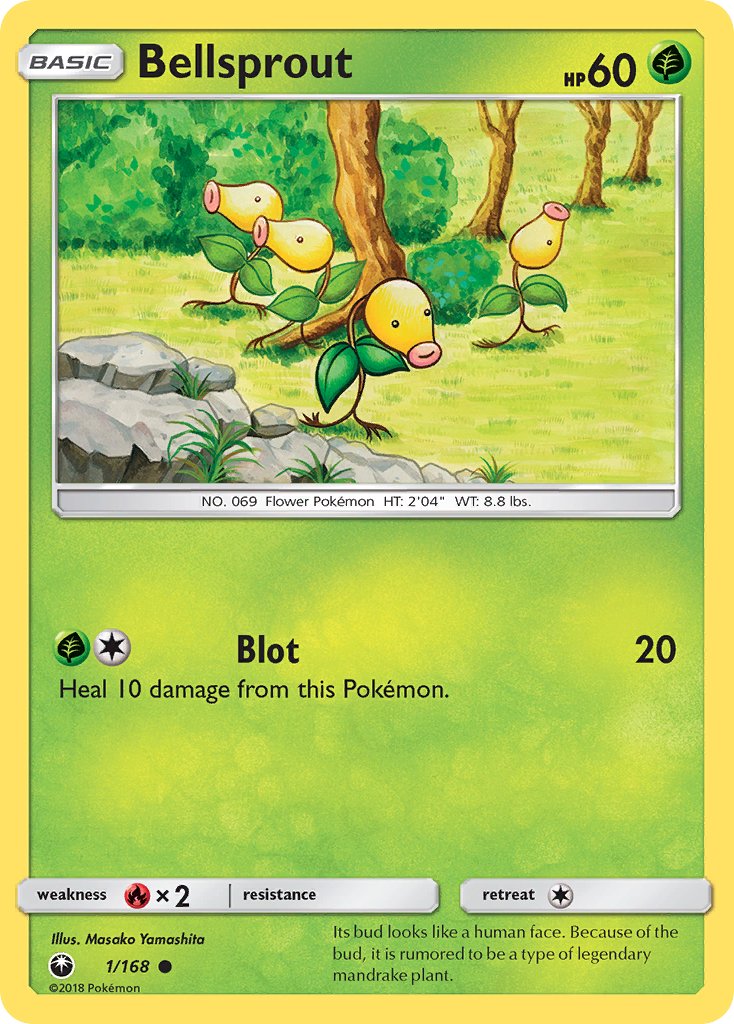 Celestial Storm Bellsprout Pokémon card