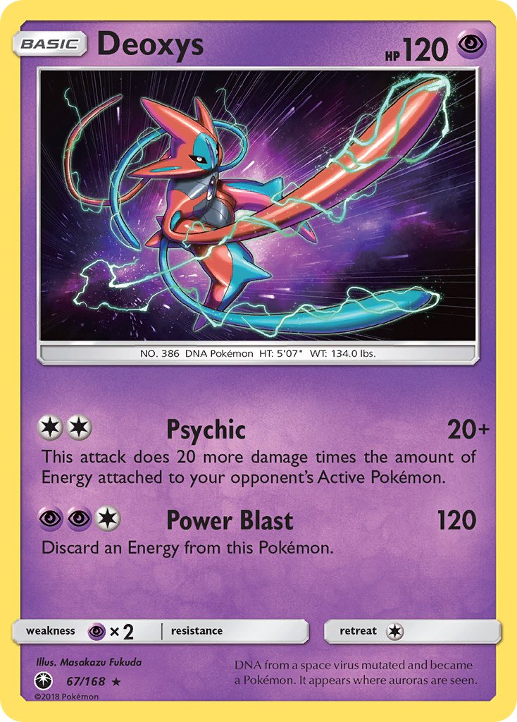 Celestial Storm Deoxys Pokémon card