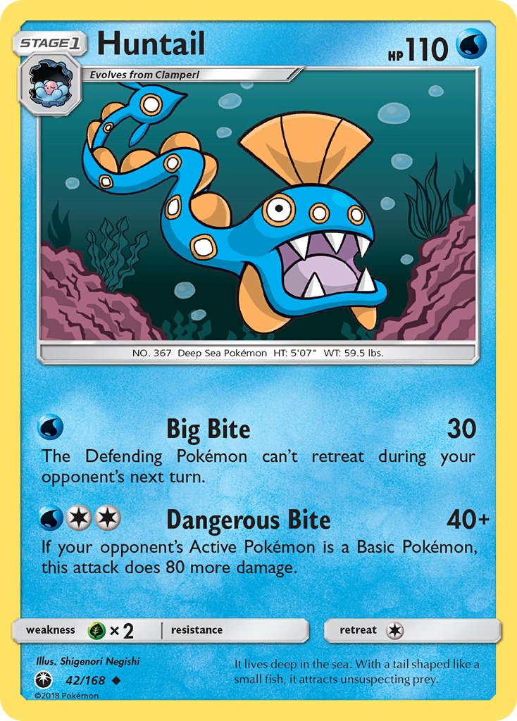 Celestial Storm Huntail Pokémon card