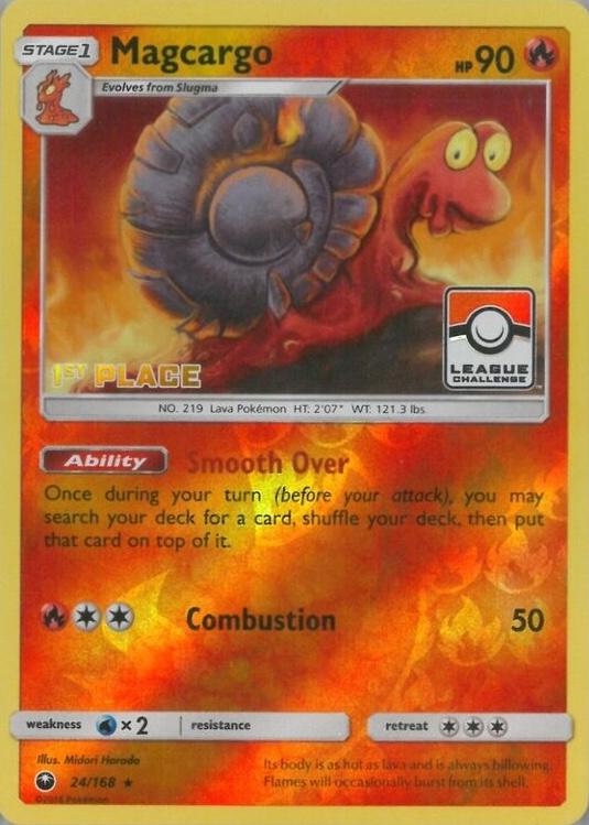 Celestial Storm Magcargo [1st-Place-League] Pokémon card