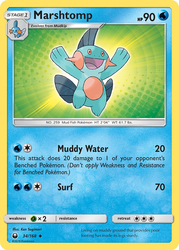 Celestial Storm Marshtomp Pokémon card