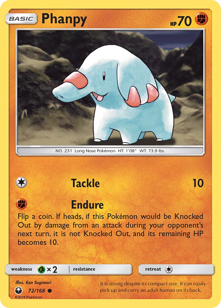 Celestial Storm Phanpy Pokémon card