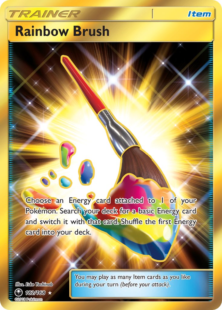 Celestial Storm Rainbow Brush Pokémon card