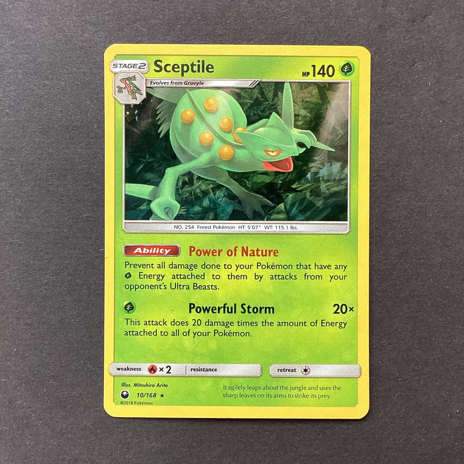 Celestial Storm Sceptile [Cracked-Ice] Pokémon card
