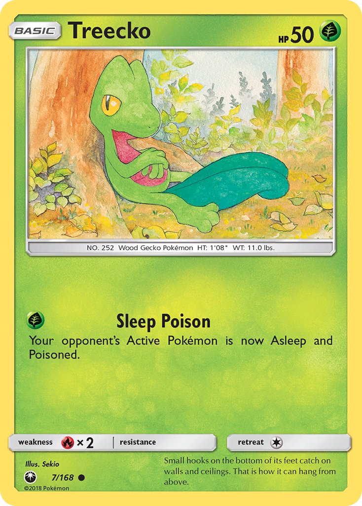 Celestial Storm Treecko Pokémon card