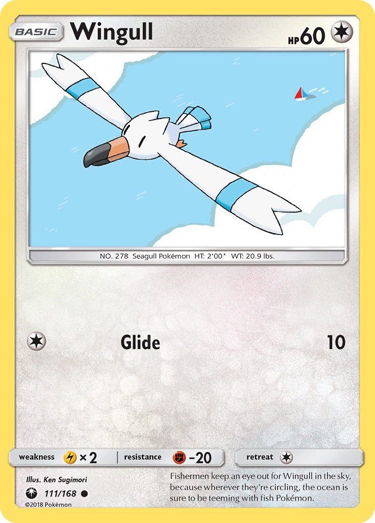 Celestial Storm Wingull Pokémon card