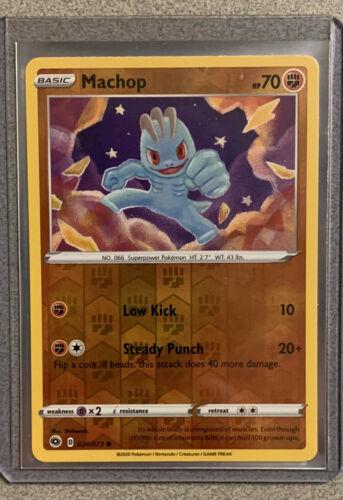Champion's Path Machop [Reverse Holo] Pokémon card