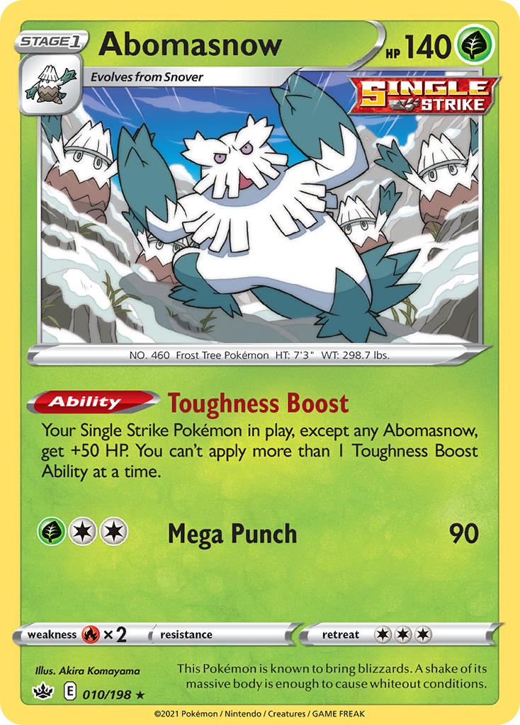 Chilling Reign Abomasnow Pokémon card