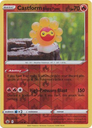 Castform Sunny Form [Reverse Holo]