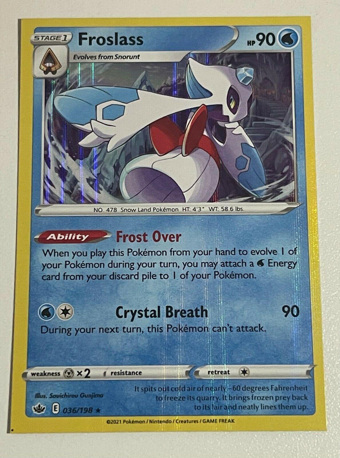 Chilling Reign Froslass [Holo] Pokémon card