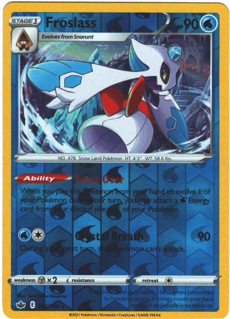 Chilling Reign Froslass [Reverse Holo] Pokémon card