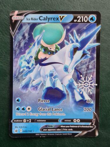 Chilling Reign Ice Rider Calyrex V [Snowflake-Stamp] Pokémon card