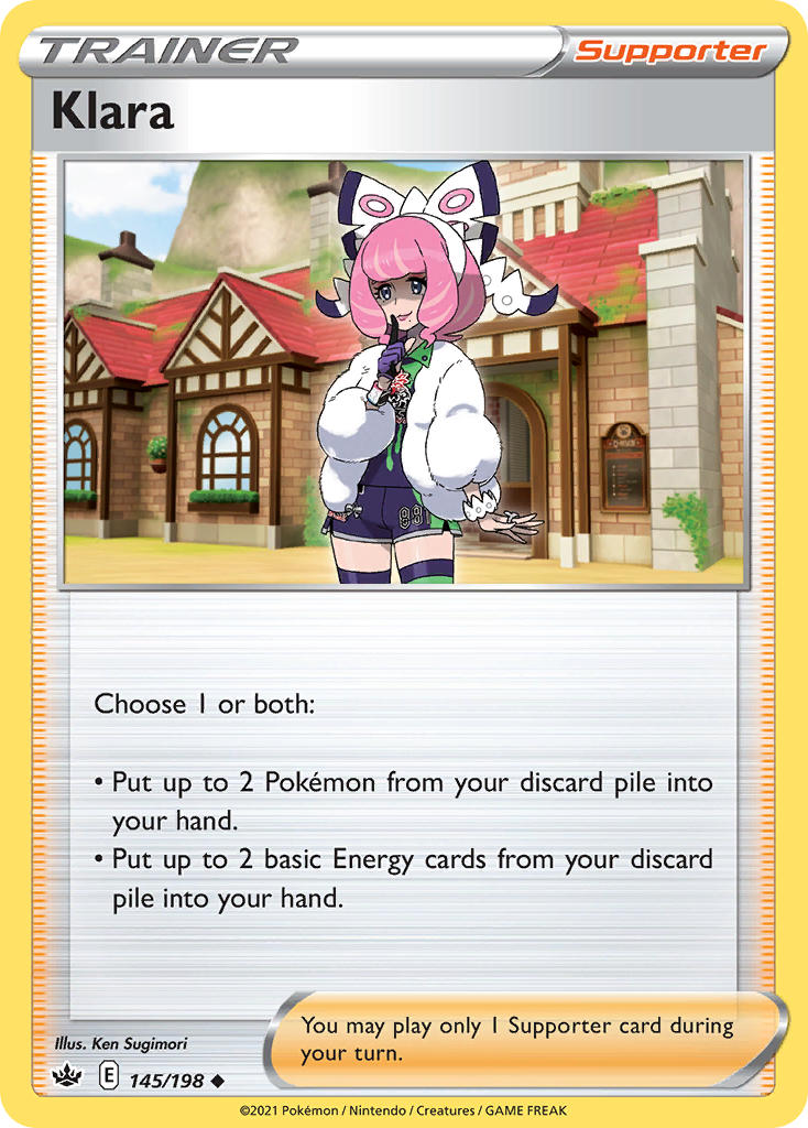Chilling Reign Klara Pokémon card