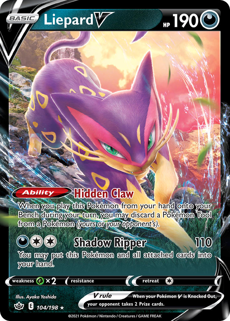 Chilling Reign Liepard V Pokémon card
