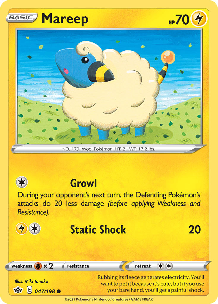 Chilling Reign Mareep Pokémon card