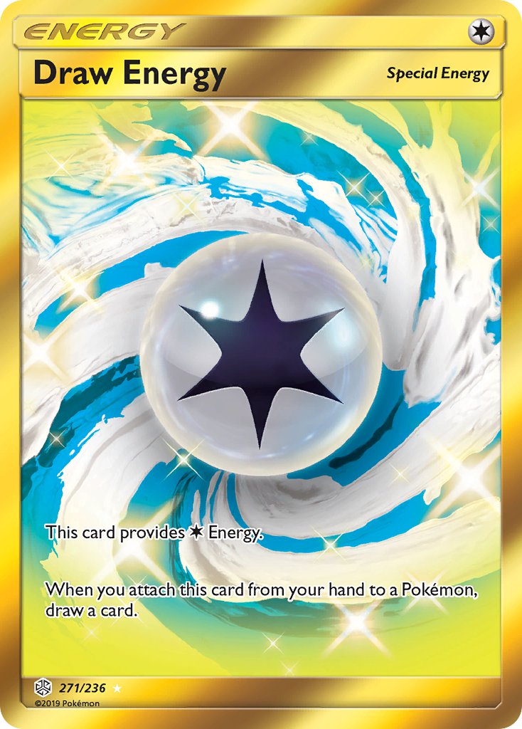 Cosmic Eclipse Draw Energy Pokémon card