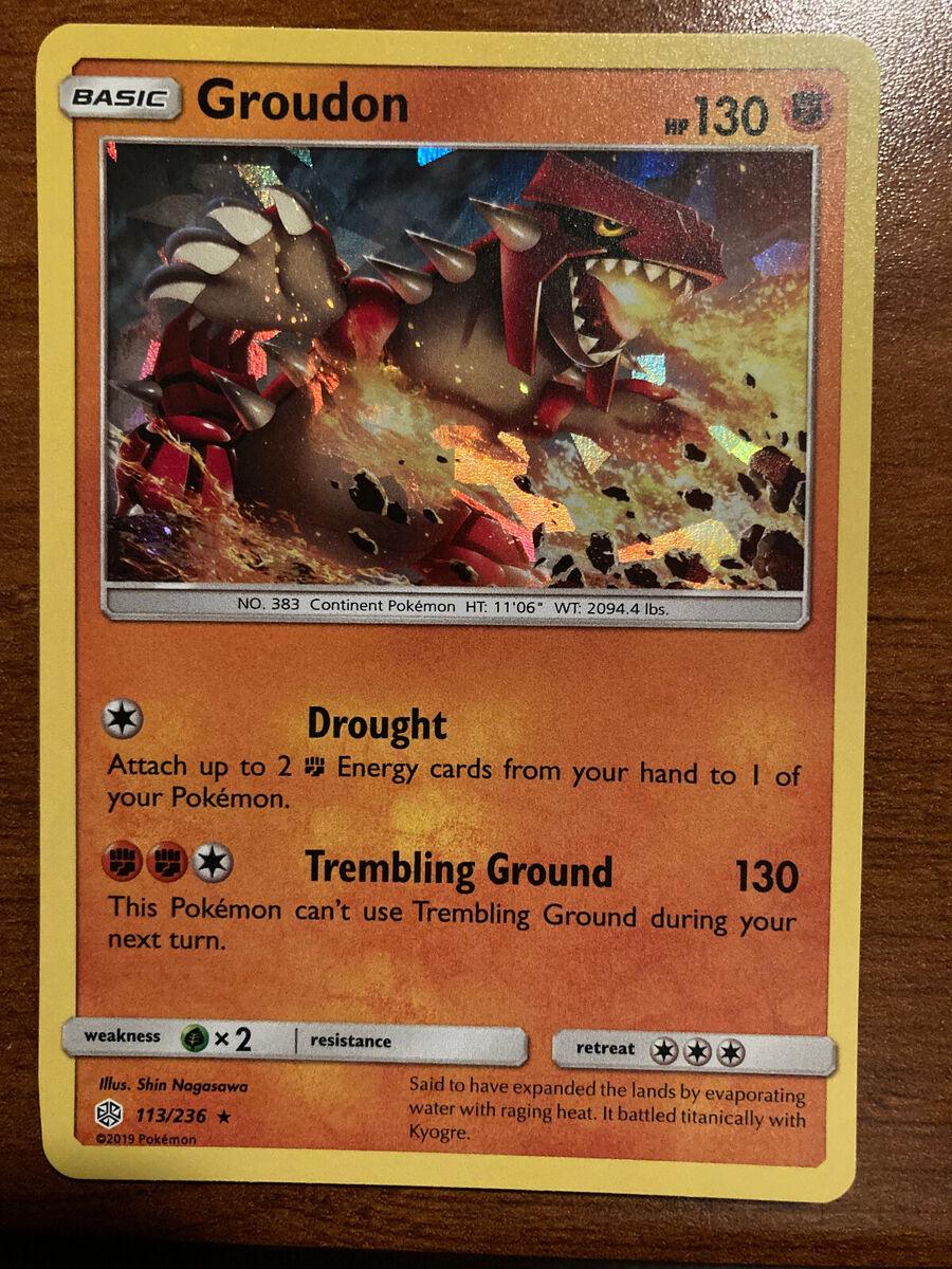 Cosmic Eclipse Groudon [Cracked-Ice] Pokémon card