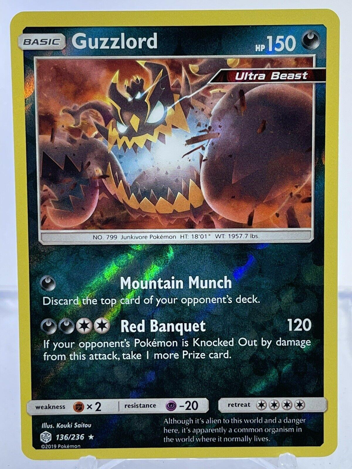 Cosmic Eclipse Guzzlord [Reverse Holo] Pokémon card