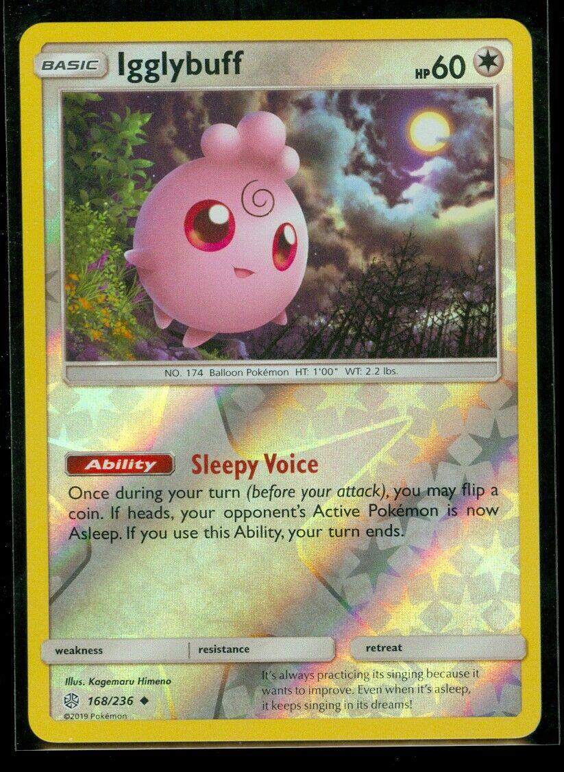 Cosmic Eclipse Igglybuff [Reverse Holo] Pokémon card
