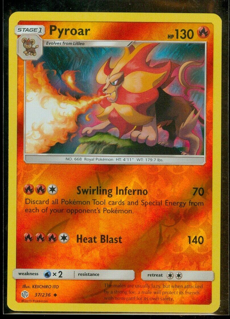Cosmic Eclipse Pyroar [Reverse Holo] Pokémon card
