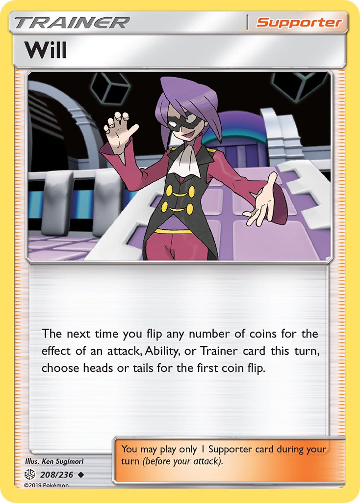 Cosmic Eclipse Will Pokémon card