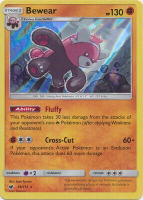 Crimson Invasion Bewear [Holo] Pokémon card