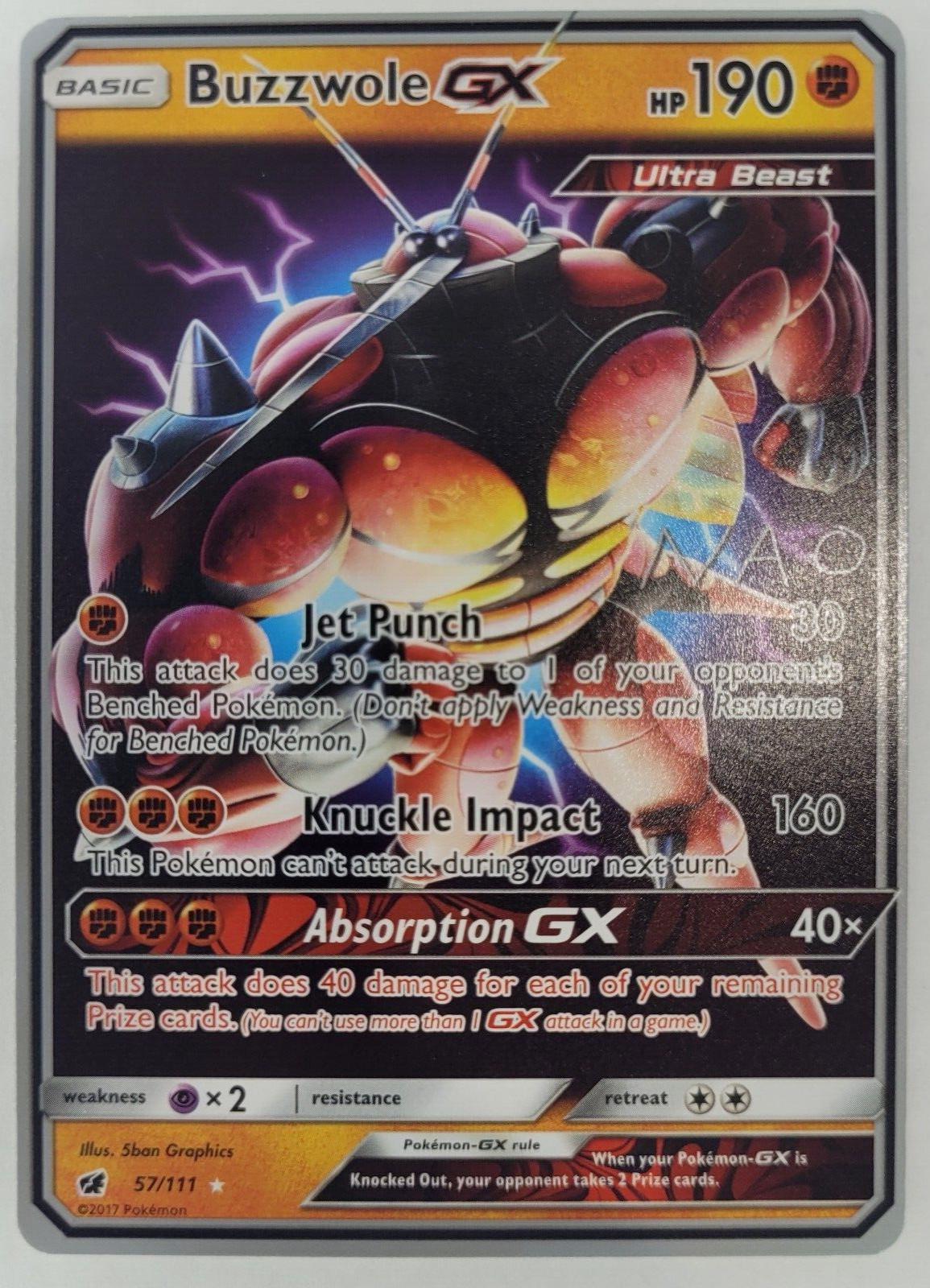 Crimson Invasion Buzzwole GX [World-Championships] Pokémon card
