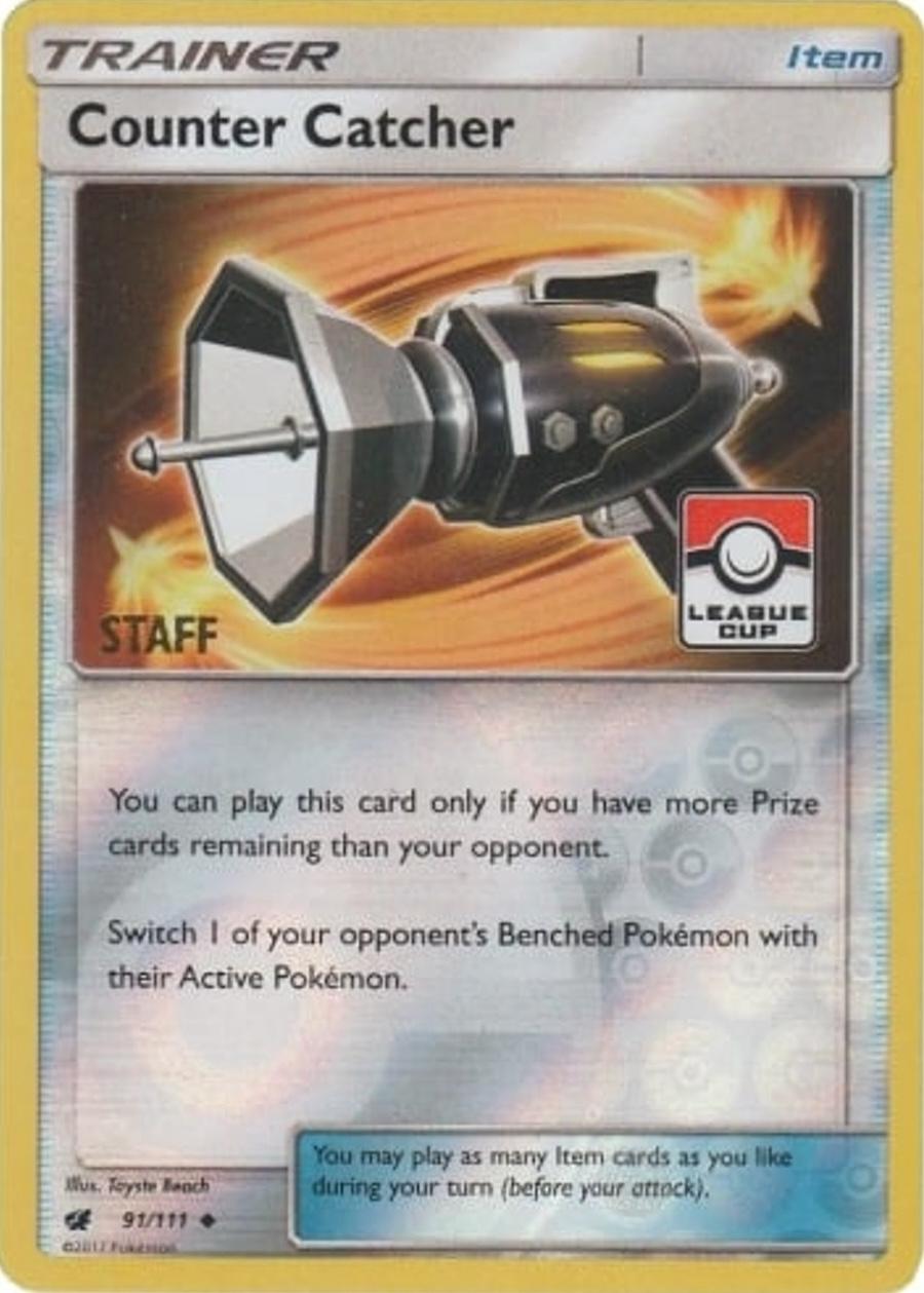 Crimson Invasion Counter Catcher [League-Cup-Staff] Pokémon card