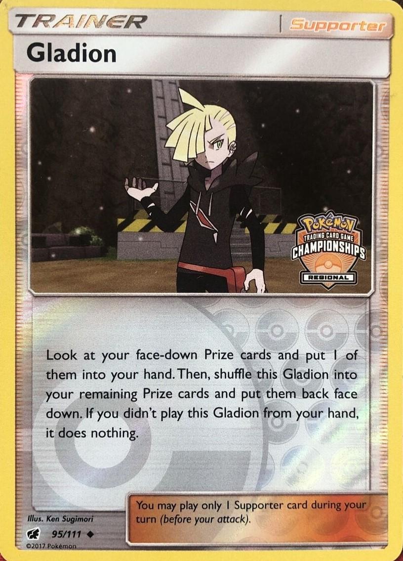 Crimson Invasion Gladion [Regional-Championships] Pokémon card