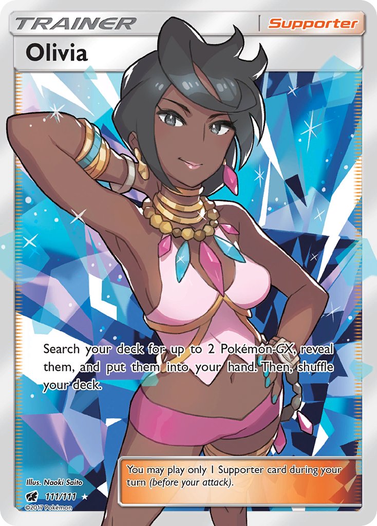Crimson Invasion Olivia Pokémon card
